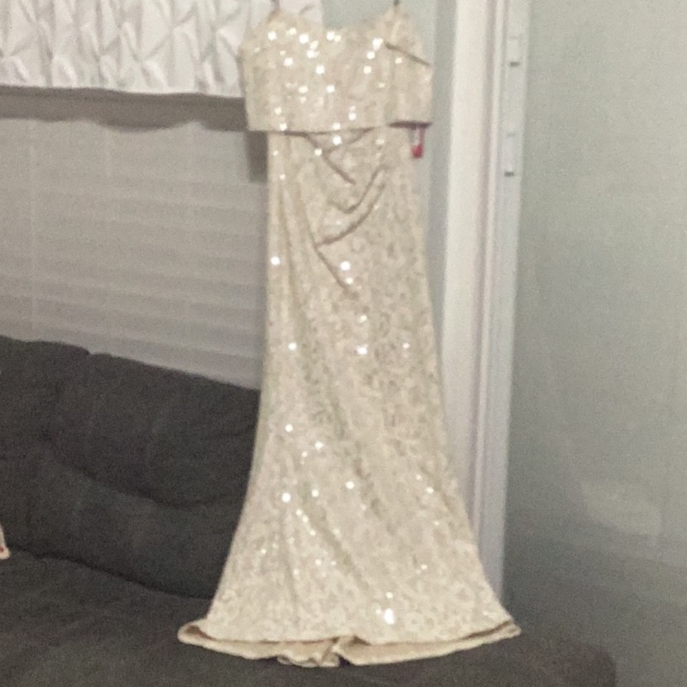Elegant Sequin Evening Gown - Picture 1 of 4